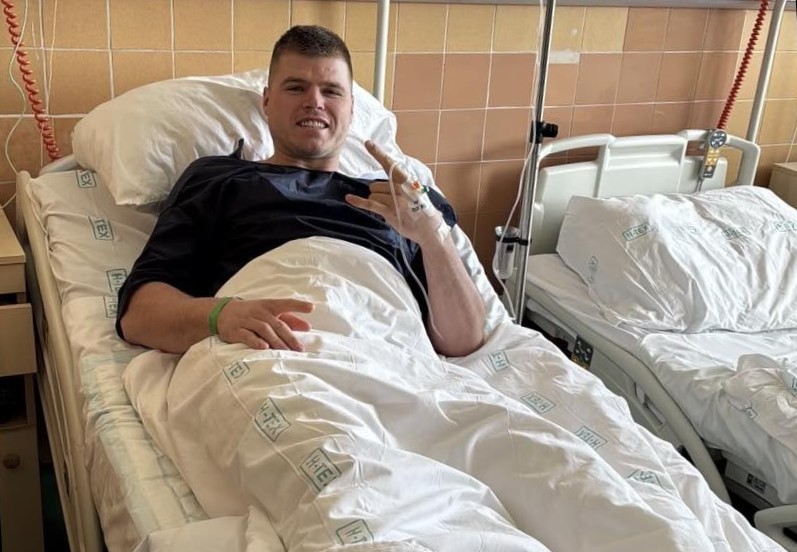 Szrnka Levente túl a műtéten