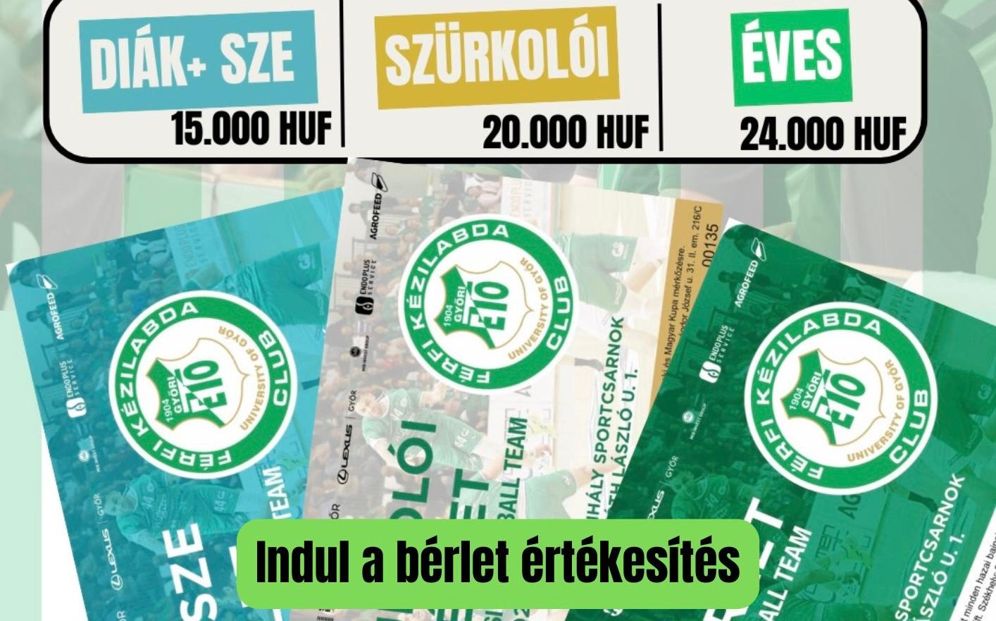 Indul a bérlet értékesítés
